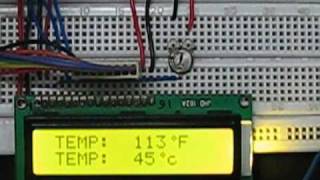 8051 Microcontroller AT89C51 based Digital Thermometer Project [upl. by Ecirbaf]