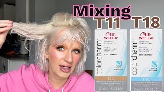 Mixing Wella T18 And Wella T11 On My Hair [upl. by Eremahs]