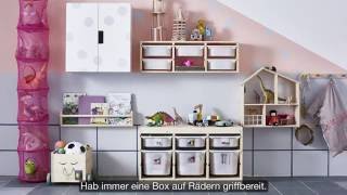 IKEA Organisationskunst Spielzeugaufbewahrung [upl. by Rehpinnej502]