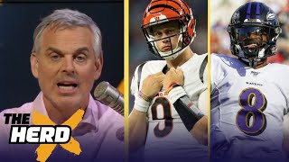 THE HERD  Colin Cowherd reacts to Ravens beat Bengals Burrow after Bengals allow 520 YDS [upl. by Sedinoel]