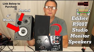 Edifier R980T 4quot Powered Bookshelf Studio Monitors Speakers  JoeteckTips [upl. by Akinit]