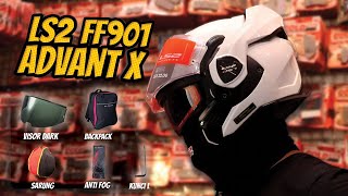 Helm Pengganti Ls2 Valiant kerenn habisss senggol dong  ADVANT X [upl. by Willette592]