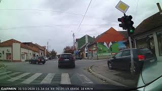 DRIVE 1407 Streets of Šabac Serbia timelapse 4x Read Description [upl. by Caines]