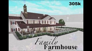 Bloxburg Farmhouse Tour And Speedbuild  clouddyyskies [upl. by Dodi]