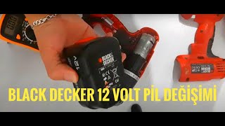 Black Decker 12 Volt Pil Değişimi Bit Pazarı Alışveriş [upl. by Howlend]