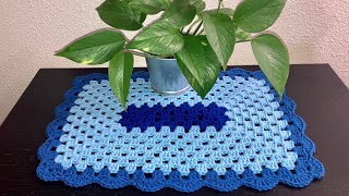 Tapete individual para mesa paso a paso 🧶 a crochet [upl. by Howzell]