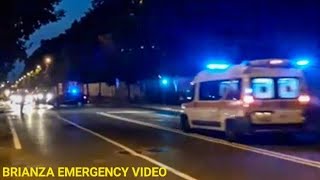 SPECIAL Ambulanza scortata dai Carabinieri di Monza [upl. by Schwenk]