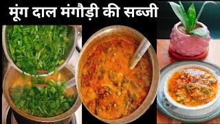 मूंग दाल मंगोडी की सब्जी । मंगोडी की सब्जी । Mangodi Recipe। Mangodi Ki Sabji [upl. by Joaquin]