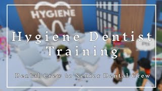 🪥Hygiene Dentist Training  Roblox Dental crew POV [upl. by Aisul191]