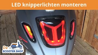 LED knipperlichten Vespa Sprint en Primavera monteren  Montagevideo  De Scooter Shop [upl. by Oirasec528]