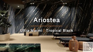 Ariostea  Ultra Marmi  Tropical Black  Gezoet Modern Marmer Look Keramiek Vloertegels [upl. by Crissy]