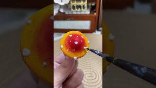 You just need to use the principle of magnets to have such a lovely mushroom 🎨diy mushroomclay [upl. by Alamaj]