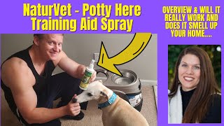 NaturVet Potty Training Aid Spray Review If It Works [upl. by Odranreb389]