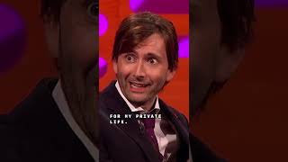 davidtennant shocks grahamnorton with his bizarre hairstyle 💇‍♂️ thegrahamnortonshow doctorwho [upl. by Ruel]