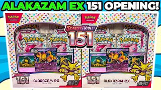 Pokemon 151 Alakazam ex Collection Box OPENING [upl. by Liatris]