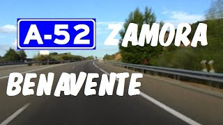 A52 Zamora  Autovía de las Rias Bajas  Zona Benavente  A52 highway  Zamora province  Spain [upl. by Ahens902]