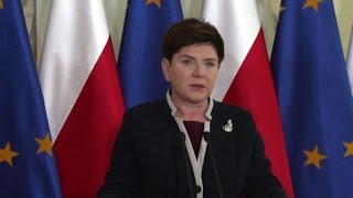 Brexit premier polacca quotOra unEuropa di Stati sovraniquot [upl. by Orren]