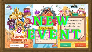 New Event Lord Mobile Lords Memory [upl. by Cheri]