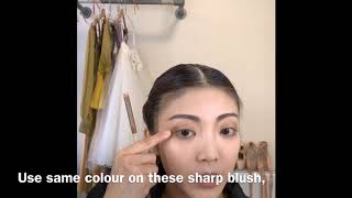 Ballet makeup現役バレリーナの舞台メイク方法 english sub [upl. by Broddy]