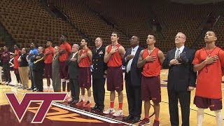 Buzz Williams Virginia Tech Basketball Team Honor Military Veterans [upl. by Esinned]