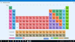 Periodesystemet som Windows 10app [upl. by Haseefan]