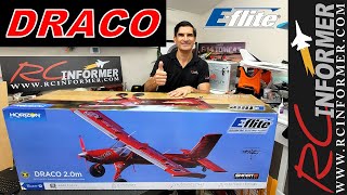 Eflite DRACO 20 BNF Unboxing Assembly amp Review By RCINFORMER [upl. by Akinyt]