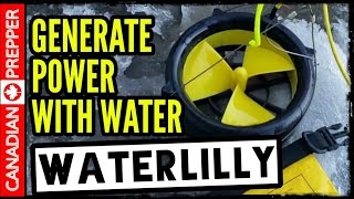 Portable Water Turbine Power Waterlilly  Off Grid Energy [upl. by Annaid]