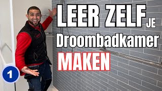 Leer Zelf Je Droombadkamer Maken Ultieme Badkamerrenovatie Sloop amp Basisinstallaties  Deel 1 [upl. by Ginelle]