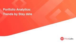 Portfolio Analytics Trends by Stay Date  PriceLabs [upl. by Oakleil]