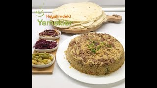 Maklube tadında Etli Bulgur Pilavı Sebzeli bulgur pilavı nasıl yapılır [upl. by Rosenthal]