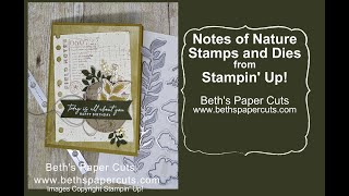 Notes of Nature  New Stamp set from Stampin Up Beths Paper Cuts [upl. by Iosep]