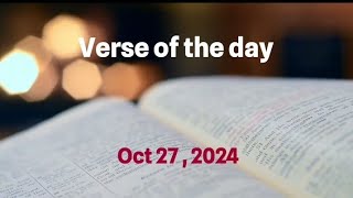 Verse of the day  October 27 2024  Matthew 634 [upl. by Kata]