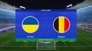 UKRAINA  BELGIA EURO 2024  SYMULACJA skrót [upl. by Flanigan]