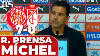 GIRONA 7 GRANADA 0  MÍCHEL rueda de prensa COMPLETA [upl. by Quita]