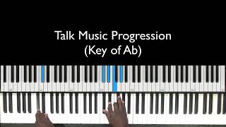 Easy Piano Talk Music Progression Key of Ab  Prayer Time and Altar Call Piano Chords [upl. by Timothea]