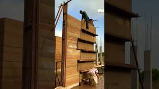 Rammed Earth Construction  Construction Technique  🏗️shorts saconstructionwithrahul [upl. by Zeba]