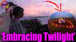 So Romance Travis Embracing Taylor Swift in Twilight during the couples island vacation [upl. by Nyladnar995]