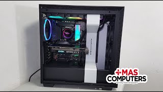 Ensamble NZXT con Gabinete H710 Blanco Enfriador Kraken x73 RGB Fuente C750 y FAN Aer RGB 2 [upl. by Tnahsin839]