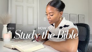 How I Study The Bible Step by Step  InDepth Method  Prayer [upl. by Adnama]