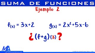 Suma de funciones  Ejemplo 2 [upl. by Elak519]