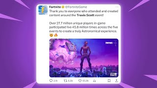 FORTNITE ANNOUNCES TRAVIS SCOTT IN FORTNITE TOMORROW Travis Scott Fortnite Return date When will [upl. by Denney]