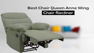 Best Chair Queen Anne Wing Chair Recliner  Top 5 Reviews Of 2020 [upl. by Ovid]