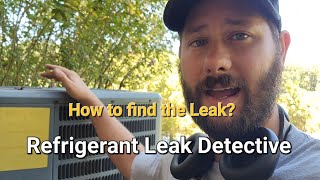 How to find a refrigerant leak in an air conditioner [upl. by Domenech419]