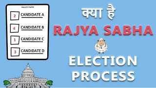 Rajya Sabha Election Process  Single Transferable Vote  Easy Explanation Hindi [upl. by Ahsenac90]