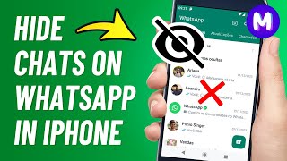 How to HIDE WHATSAPP CHAT in iPhone Without Archive  2024 Updated [upl. by Morrill]