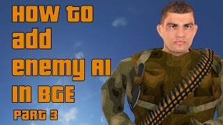 How to add Enemy AI in BGE  Part 3 Navmesh alert and attack [upl. by Baras862]