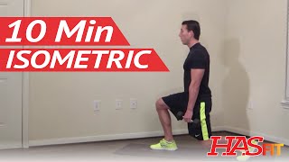 10 Minute Isometric Workout  HASfit Isometric Training Exercises  Isometrics Exercise [upl. by Olraced170]