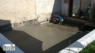 Dalle béton pour ma terrasse  3 m3 de béton à la bétonnière [upl. by Anisirhc896]