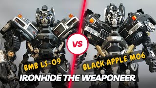 BMB Ironhide LS09 Black Mamba Weaponeer Vs Iron Hide Black Apple M06 [upl. by Aneev]