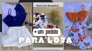 Mais uma abertura de pacote para a loja fabricante Cropped e short [upl. by Eirtemed831]